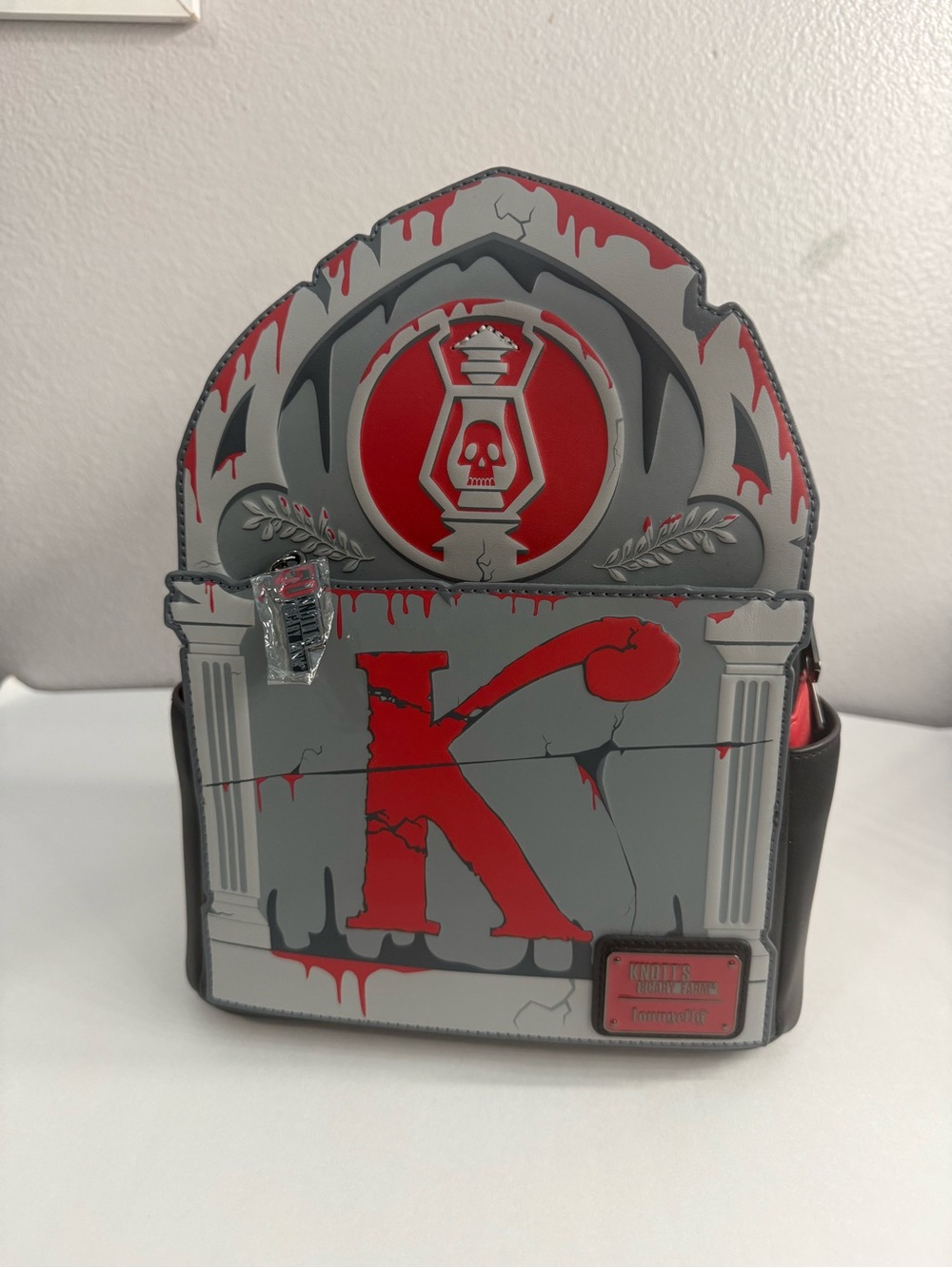 Loungefly Gray & Red 'K' Horror Mini Backpack